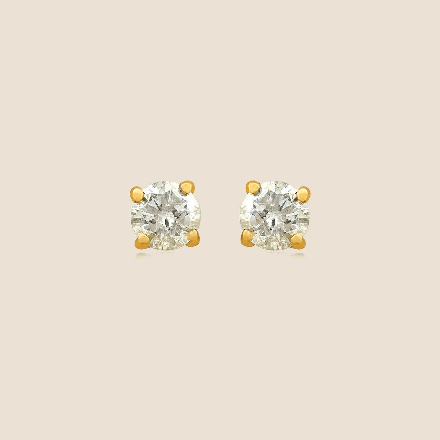 Four-Claw Diamond Stud Earrings (1/4 ct. tw.) - Image 3