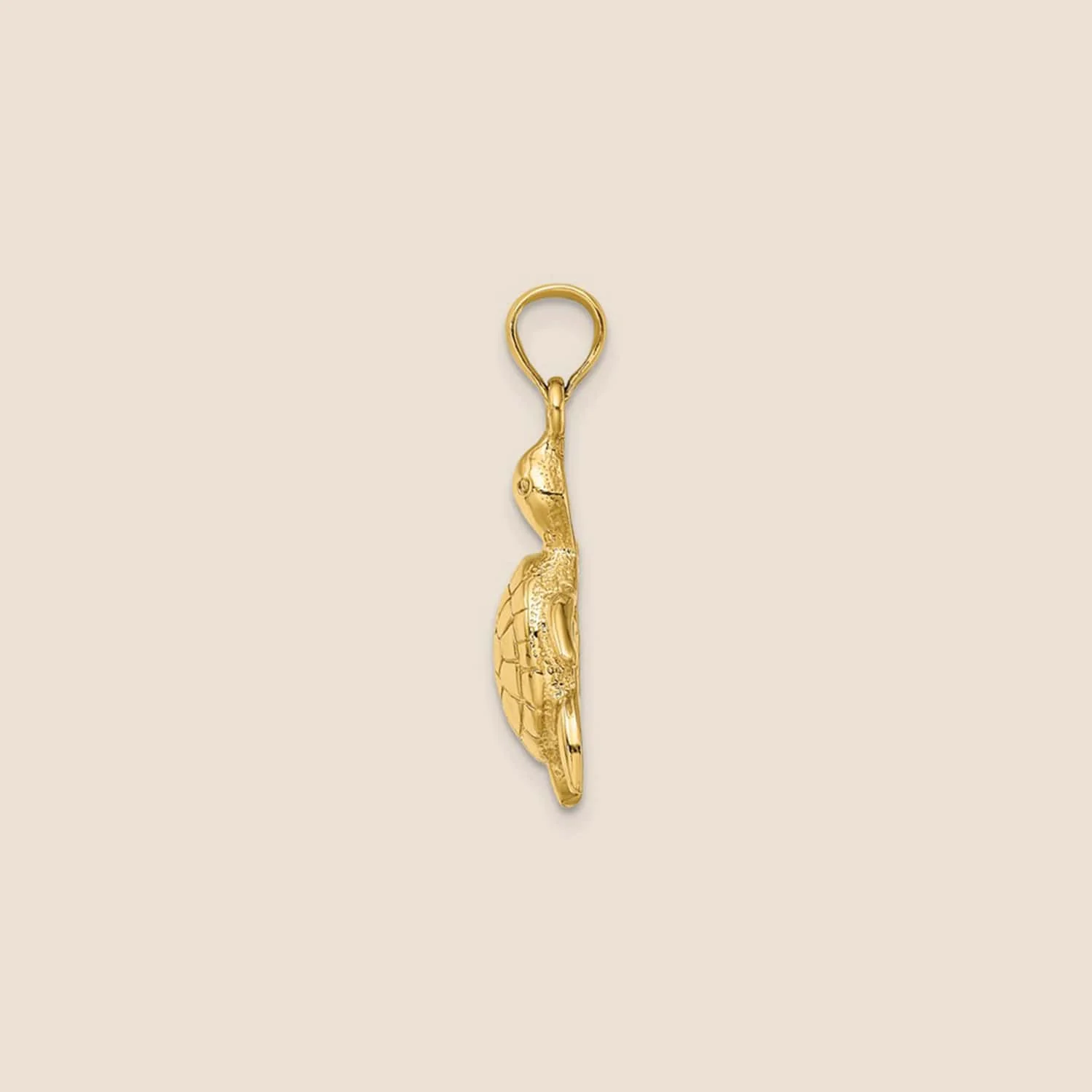 14K Yellow Gold Polished Turtle - Image 3