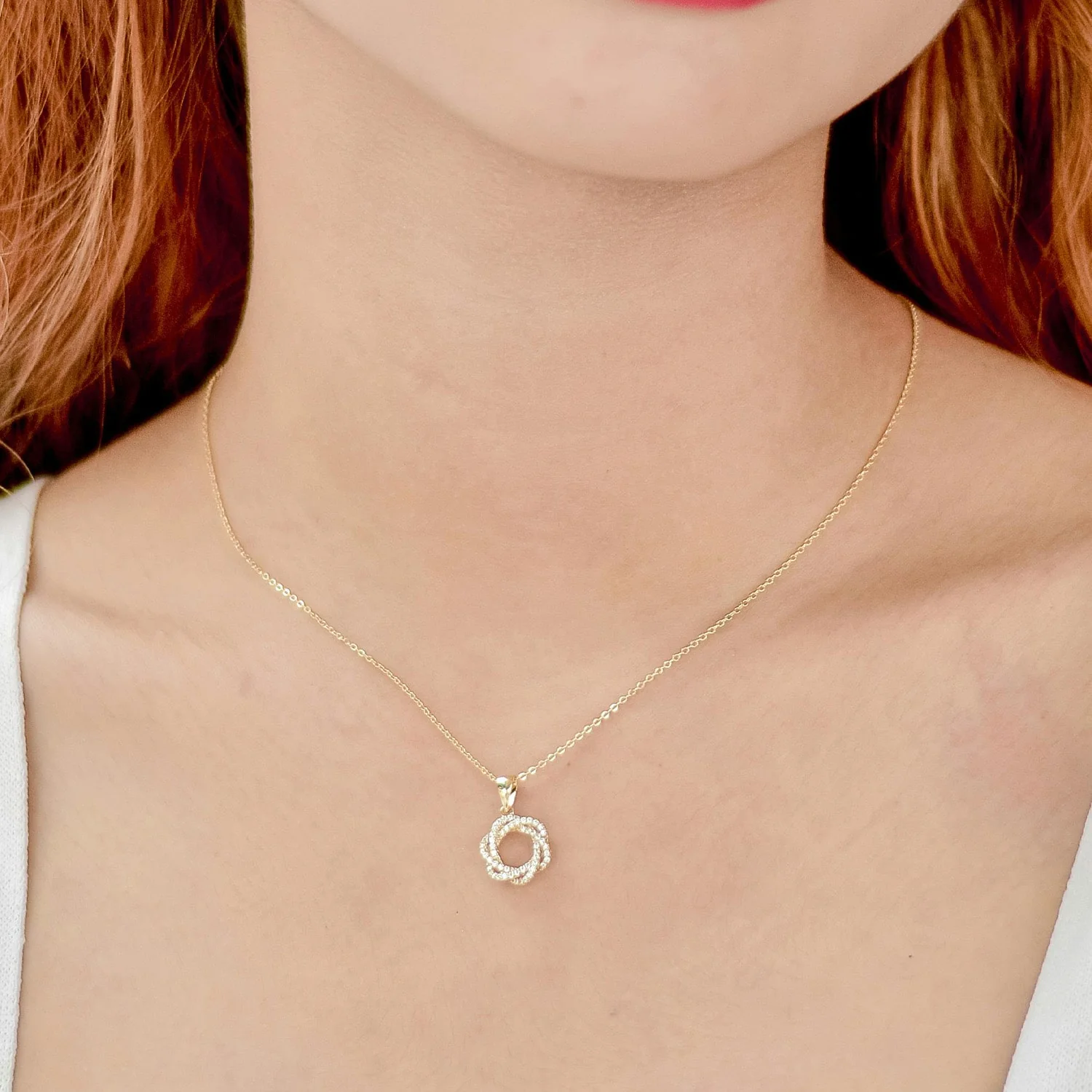 14K Gold Baby Box Chain Necklace (18 inches) - Image 5