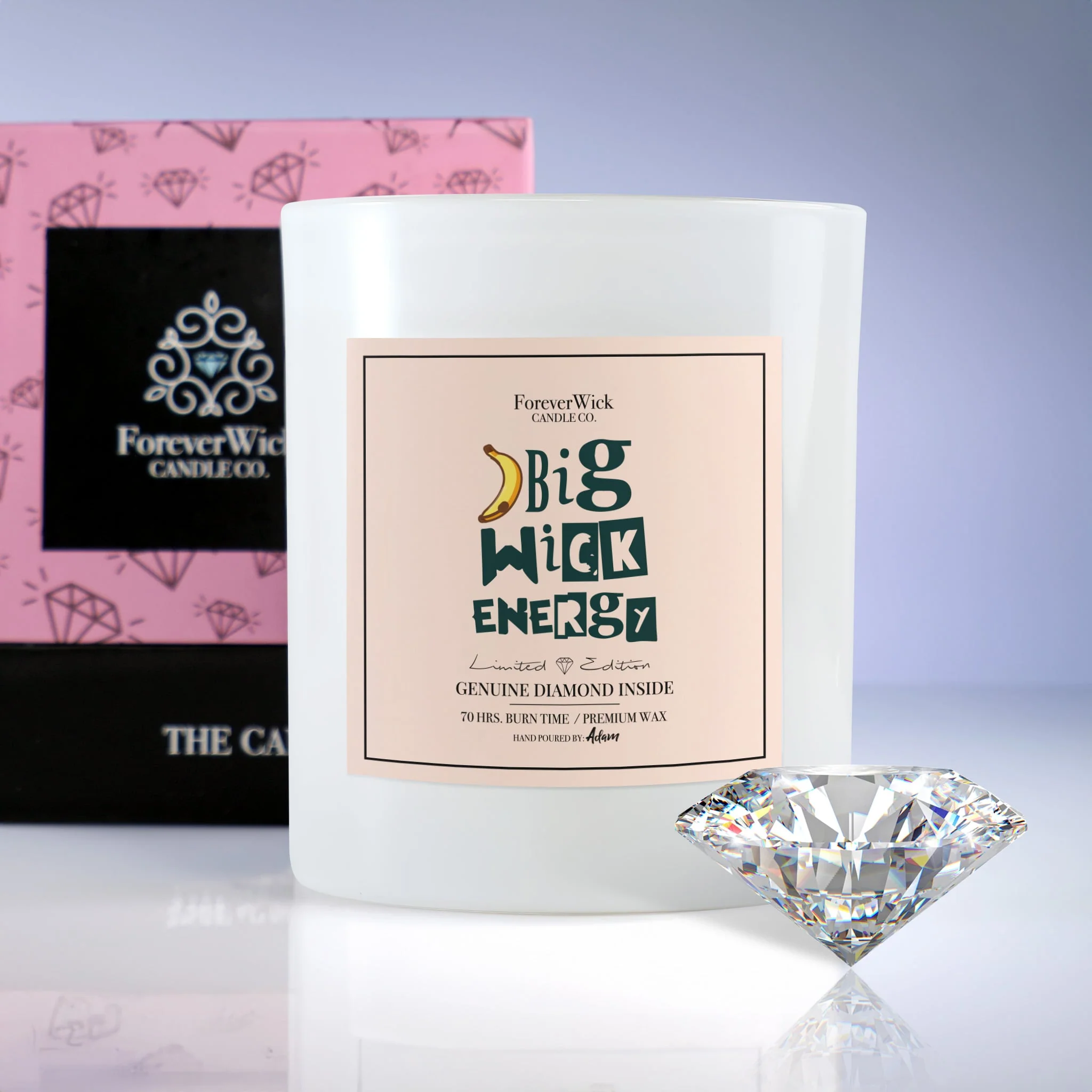 Big Wick Energy Diamond Candle