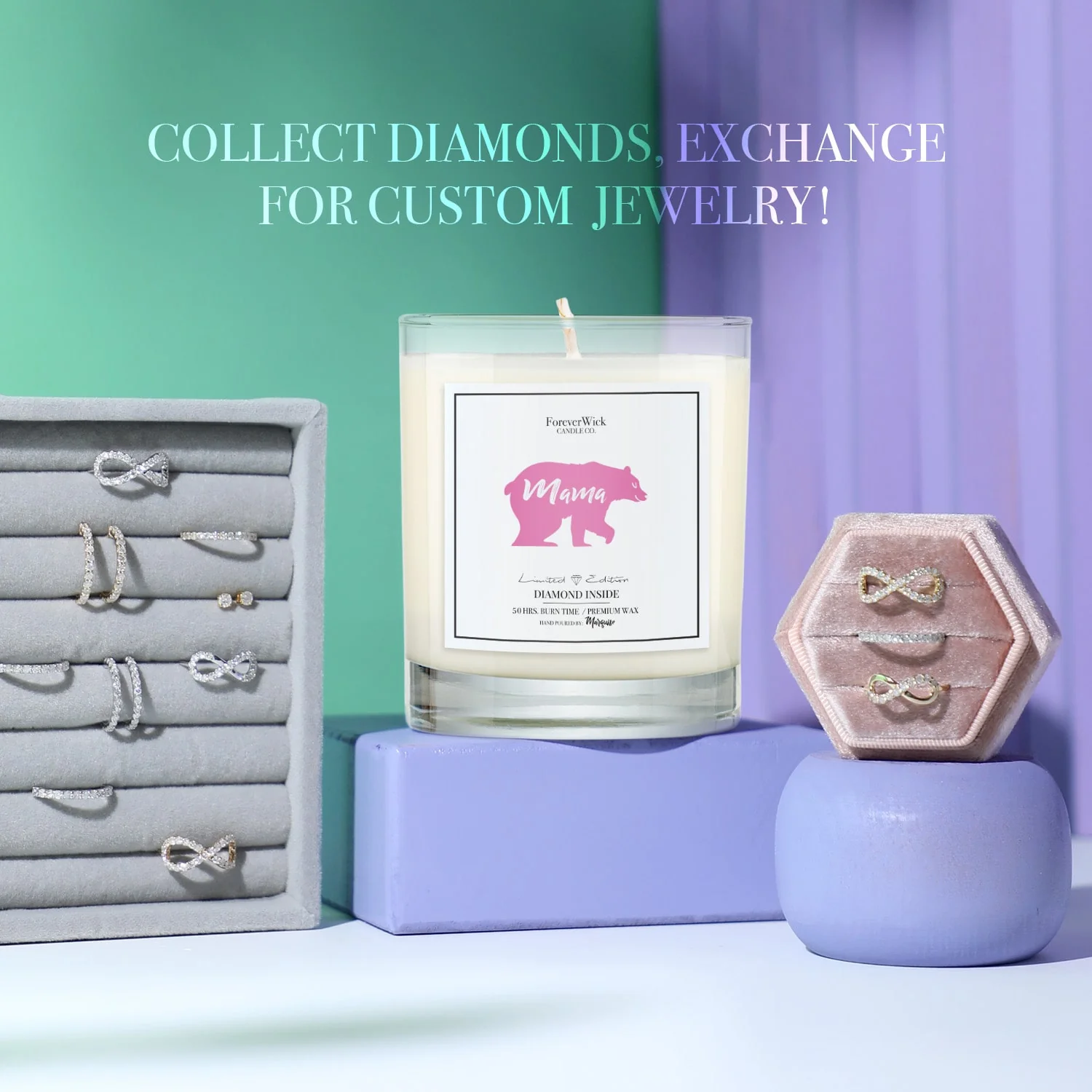 Mama Bear Diamond Candle - Image 5