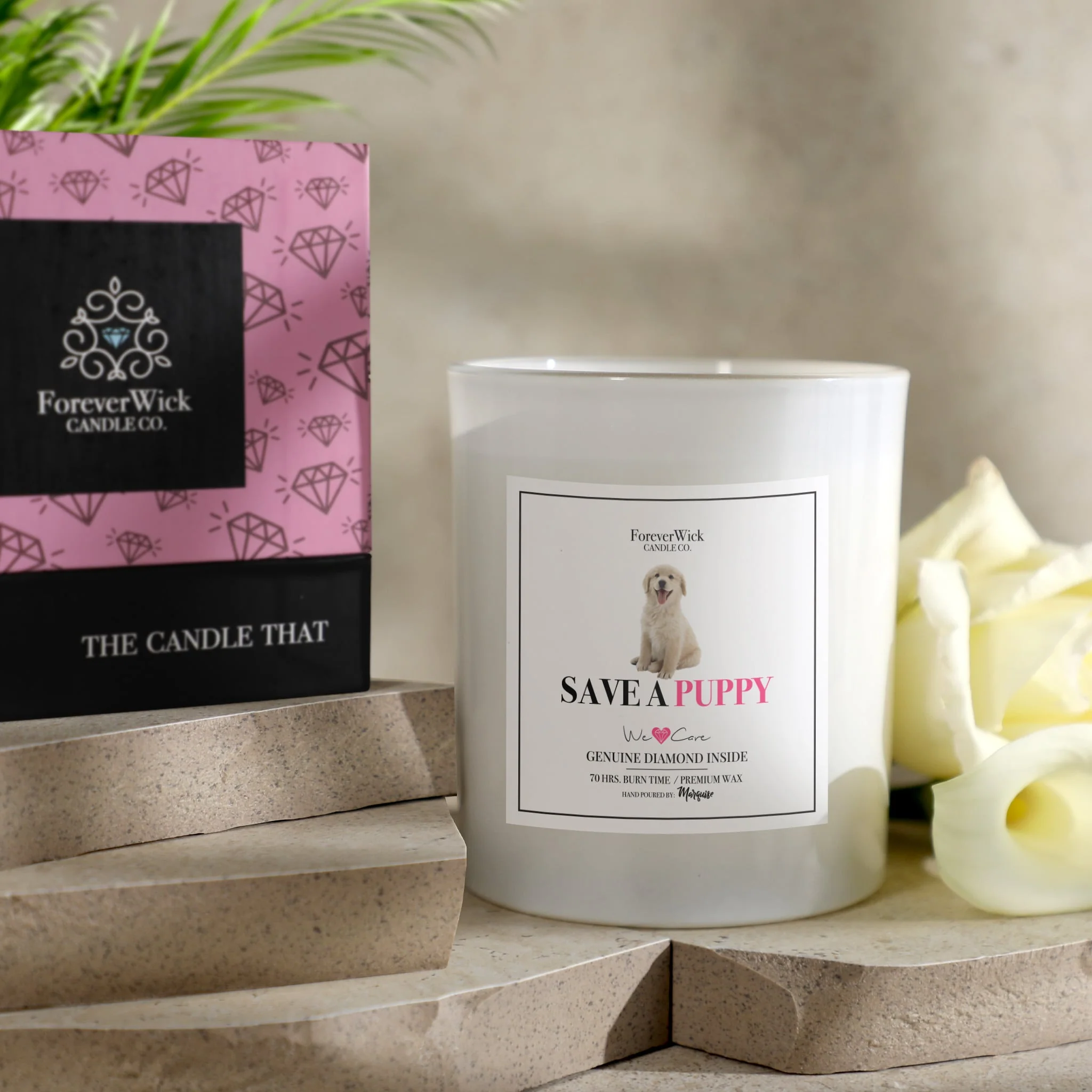 Save A Puppy Diamond Candle - Image 13
