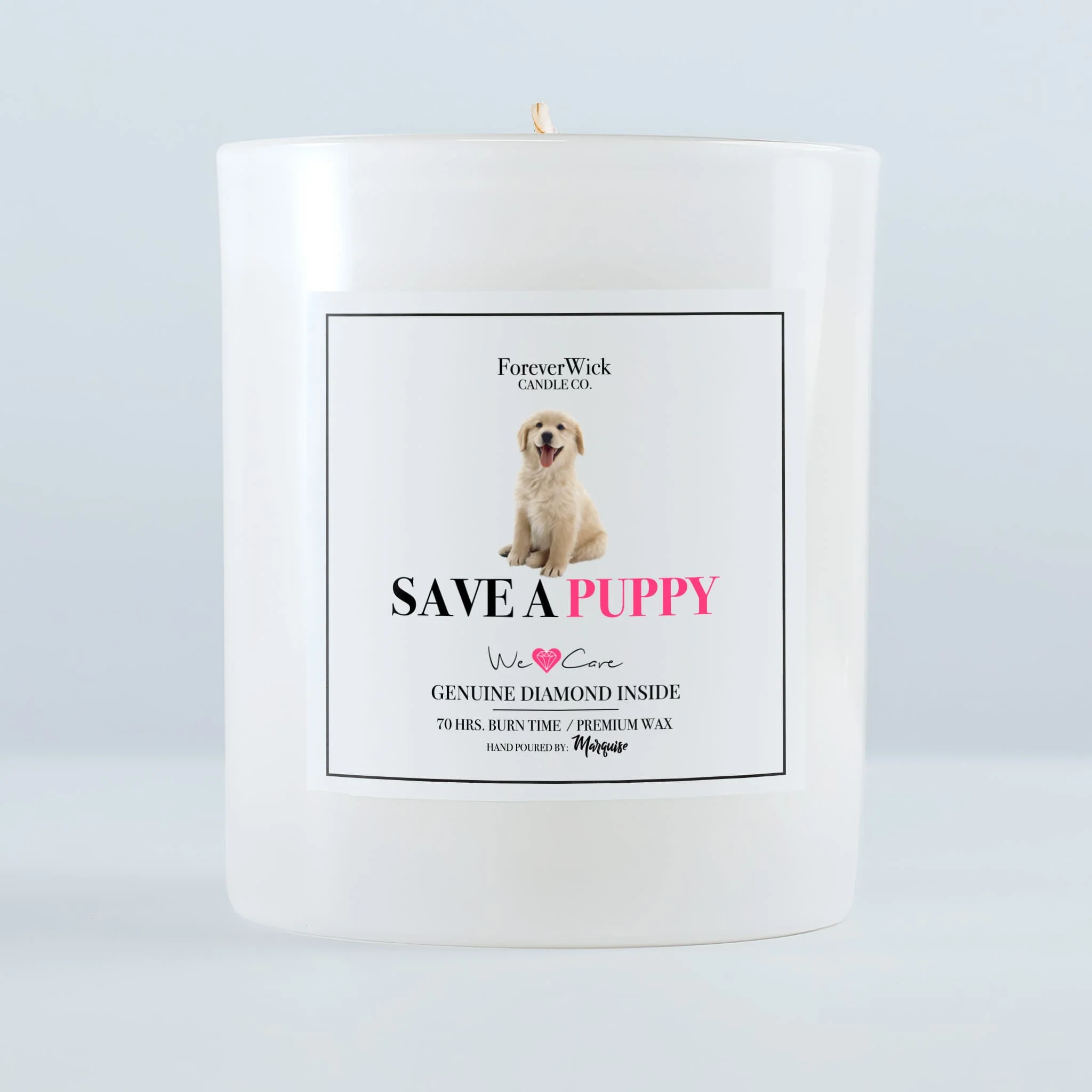 Save A Puppy Diamond Candle - Image 4