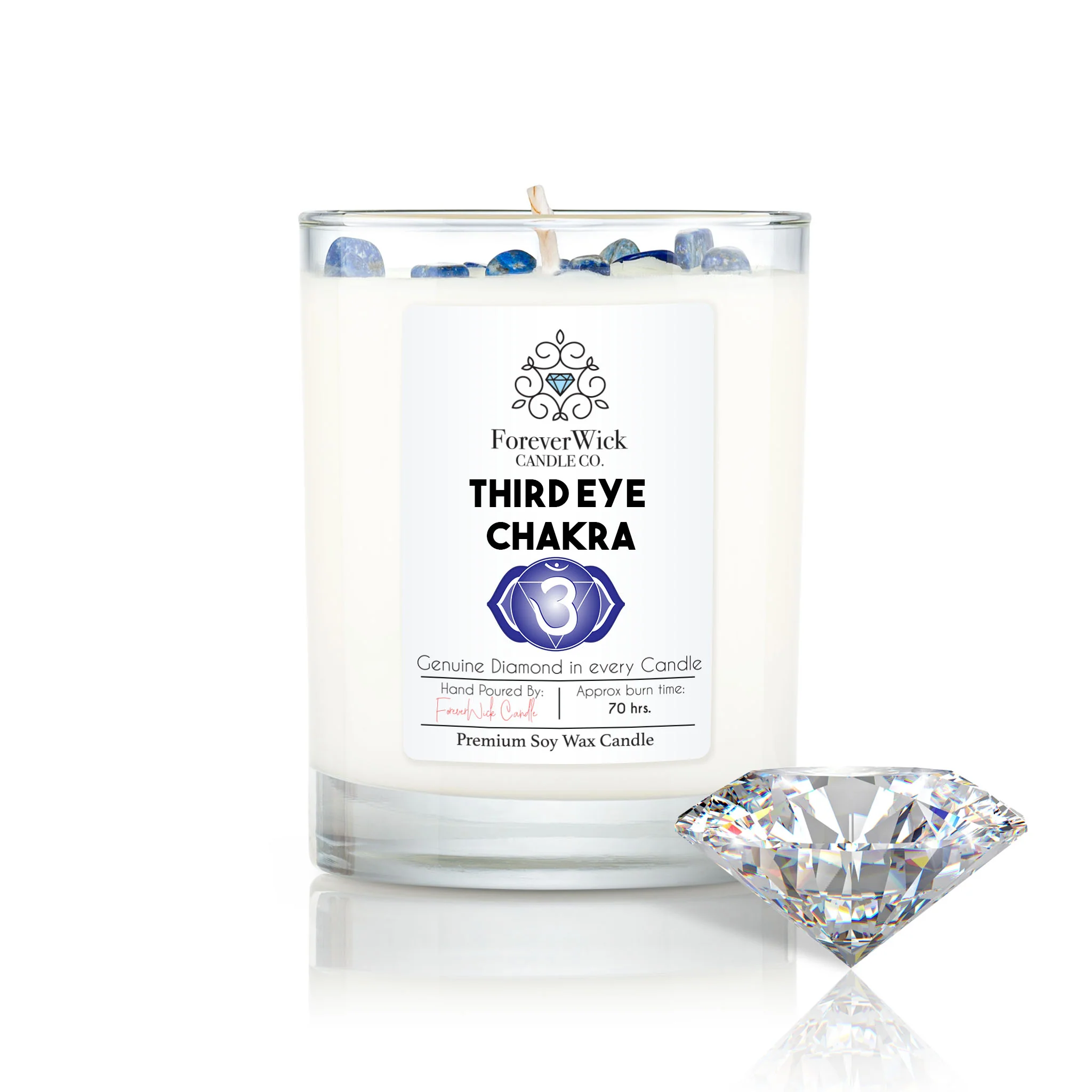 The 7 Chakra's - Crystal & Diamond Candles - Image 8
