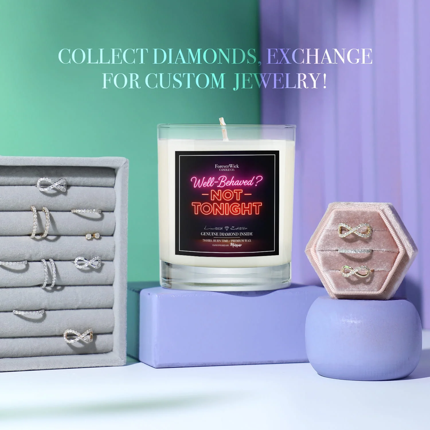 Well Behaved? Not Tonight Diamond Candle - Image 5