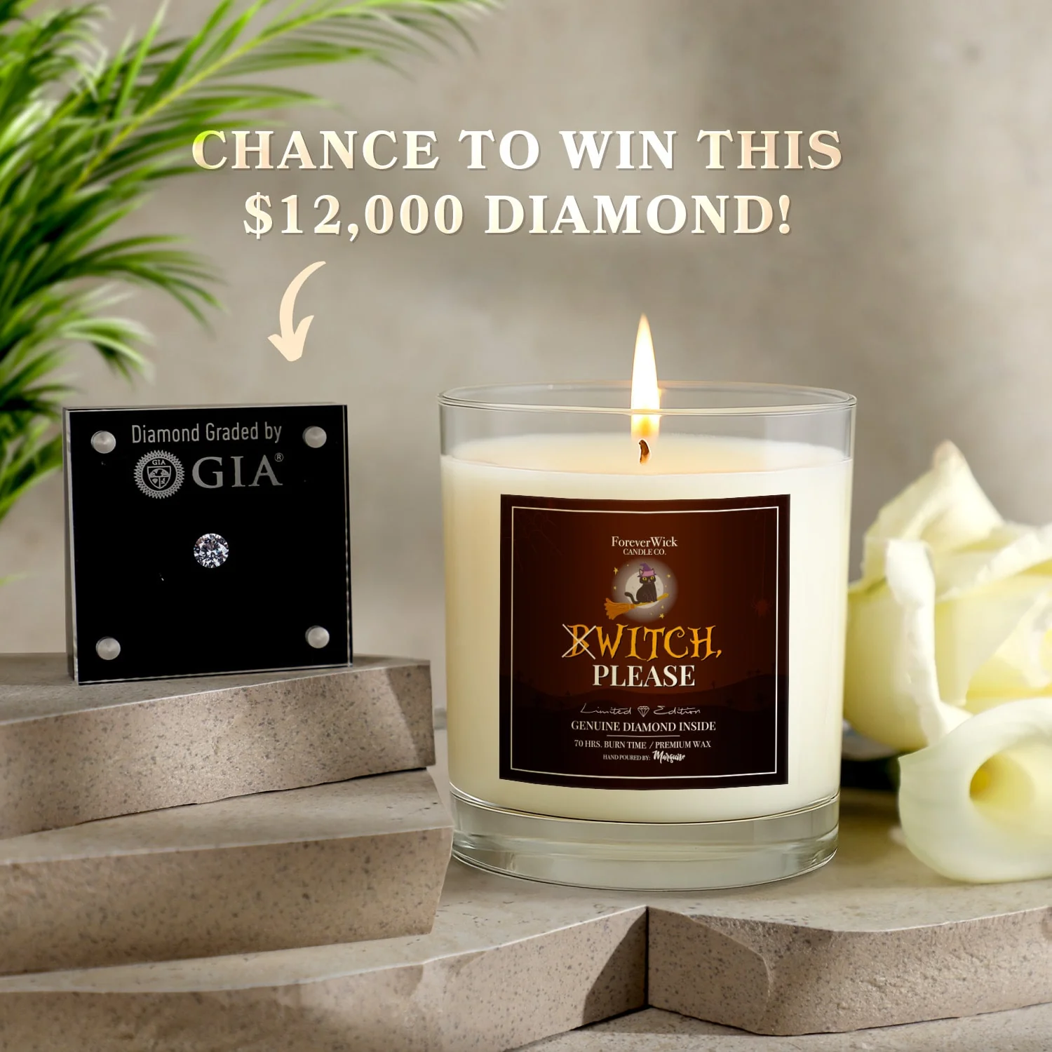 Witch Please Diamond Candle - Image 5